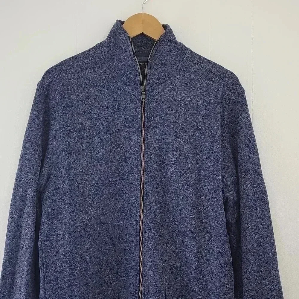 Banana Republic Mockneck Full zip Blue Sweatshirt Men's XL